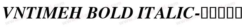 VnTimeH Bold Italic字体转换
